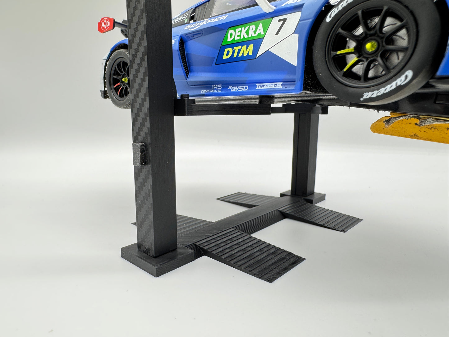 SlotCar Carrera Bausatz Hebebühne Lift Wagenheber Rennbahn-Dekoration Diorama Modellbau Slot Car Stand Ständer 124 1:24