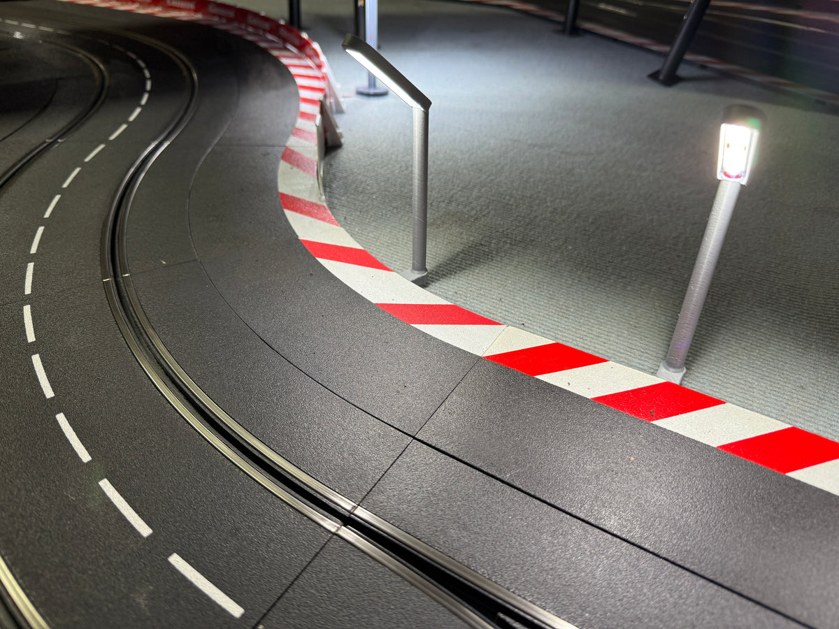 Slotcar Carrera COB-LED Bahnbeleuchtung Flutlicht 10x für Rennbahn-Dekoration Bahndeko Modellbau Slot Car Diorama 124 132