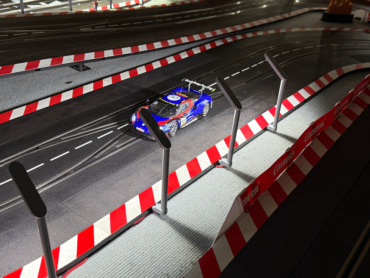 Slotcar Carrera COB-LED Bahnbeleuchtung Flutlicht 10x für Rennbahn-Dekoration Bahndeko Modellbau Slot Car Diorama 124 132