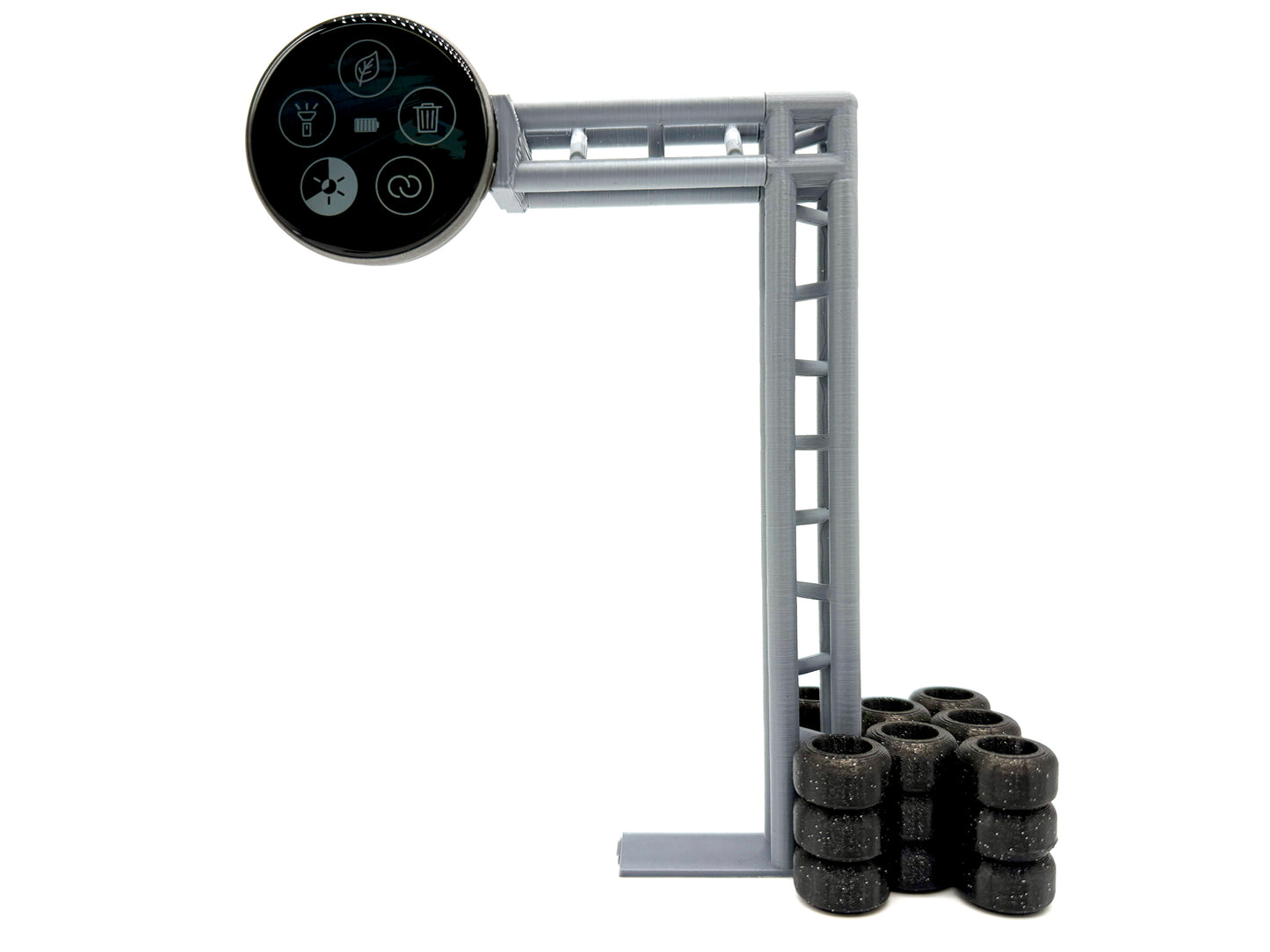 Slotcar Carrera OLED Schild Rund Bahndeko Werbetafel Infoschild Slot Car 124 132