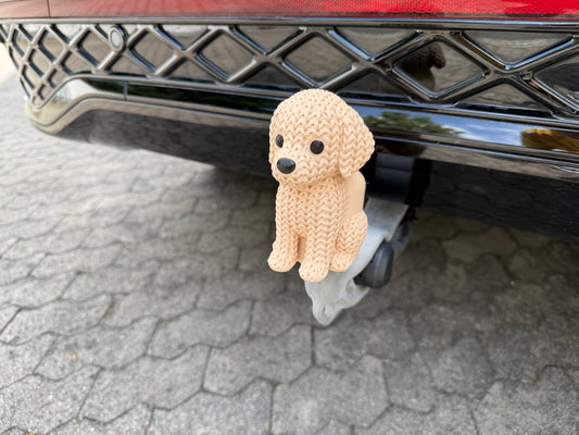 Kappe AHK Anhängerkupplung Abdeckung Kugelkopf Schutzkappe Abdeckkappe Cover Tow Ball Cover für Auto Quad Van Wohnmobil Transporter Kombi Trike SUV Camper - Golden Retriever