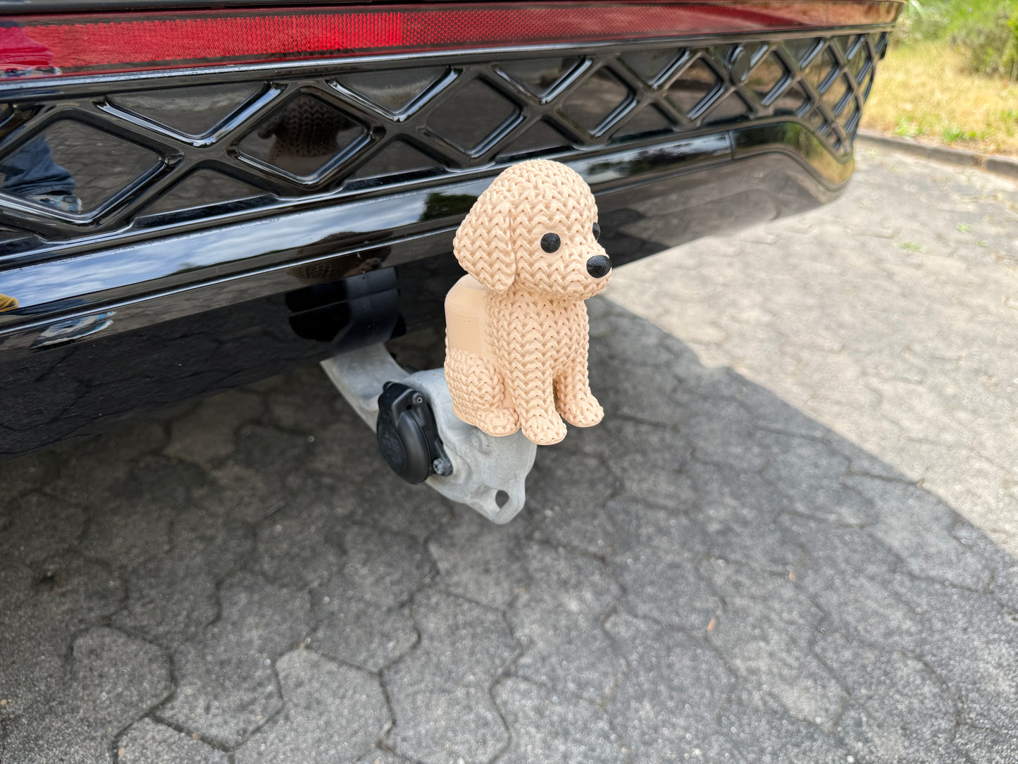 Kappe AHK Anhängerkupplung Abdeckung Kugelkopf Schutzkappe Abdeckkappe Cover Tow Ball Cover für Auto Quad Van Wohnmobil Transporter Kombi Trike SUV Camper - Golden Retriever
