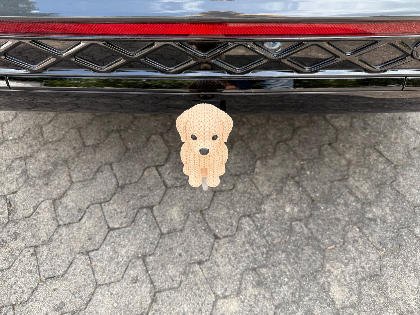 Kappe AHK Anhängerkupplung Abdeckung Kugelkopf Schutzkappe Abdeckkappe Cover Tow Ball Cover für Auto Quad Van Wohnmobil Transporter Kombi Trike SUV Camper - Golden Retriever