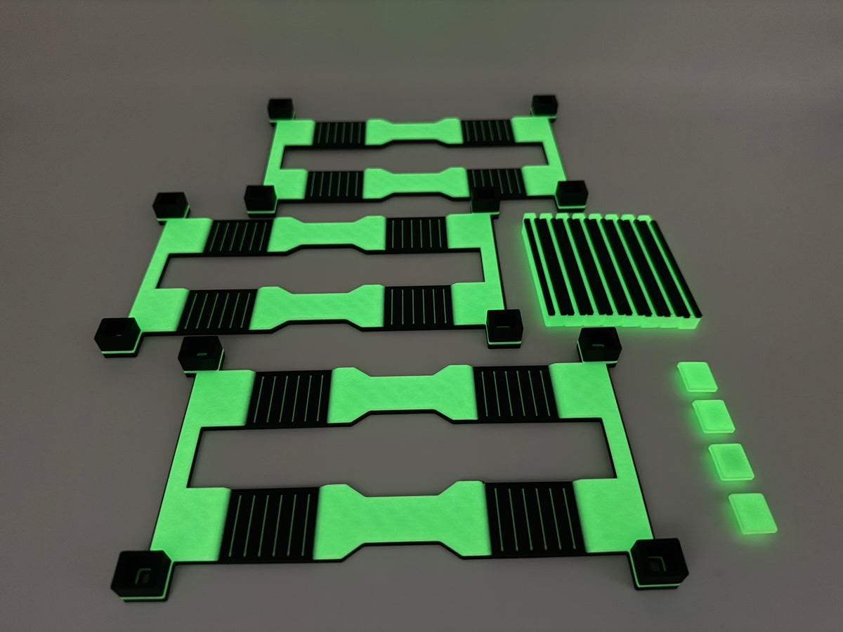 Auto Car Stand Ständer Display - Glow in the Dark - für Lego Speed Champions Stapelbar