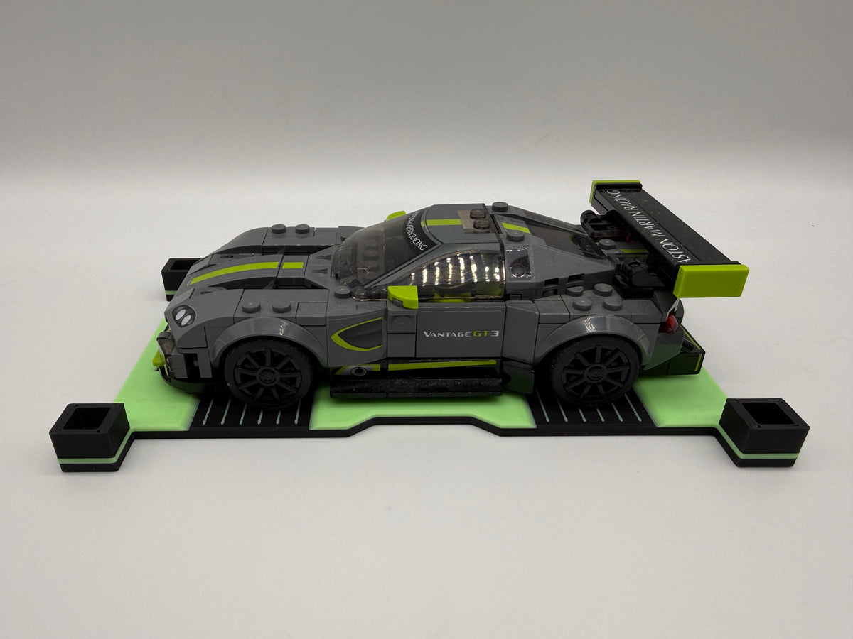 Auto Car Stand Ständer Display - Glow in the Dark - für Lego Speed Champions Stapelbar