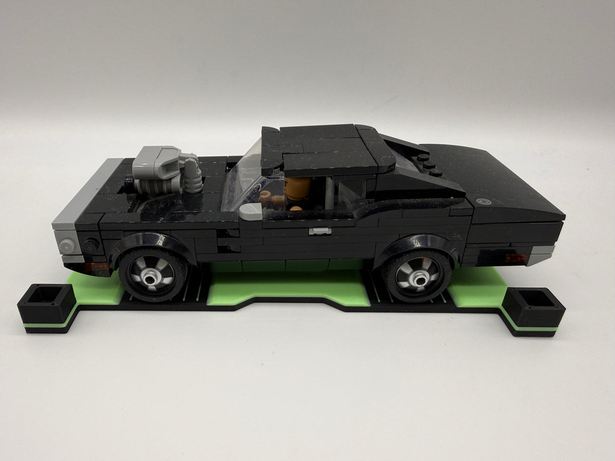 Auto Car Stand Ständer Display - Glow in the Dark - für Lego Speed Champions Stapelbar