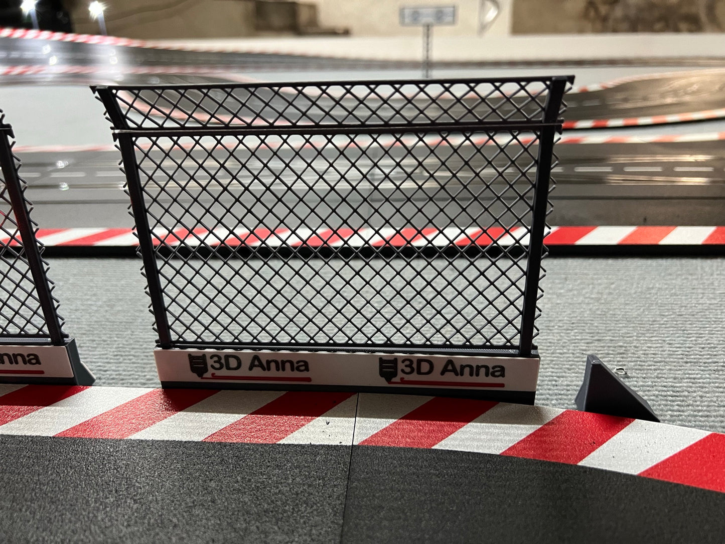 Slotcar Carrera Fangzaun Boxenmauer Rennbahn-Dekoration Bahndeko Modellbau Diorama Slot Car Zaun