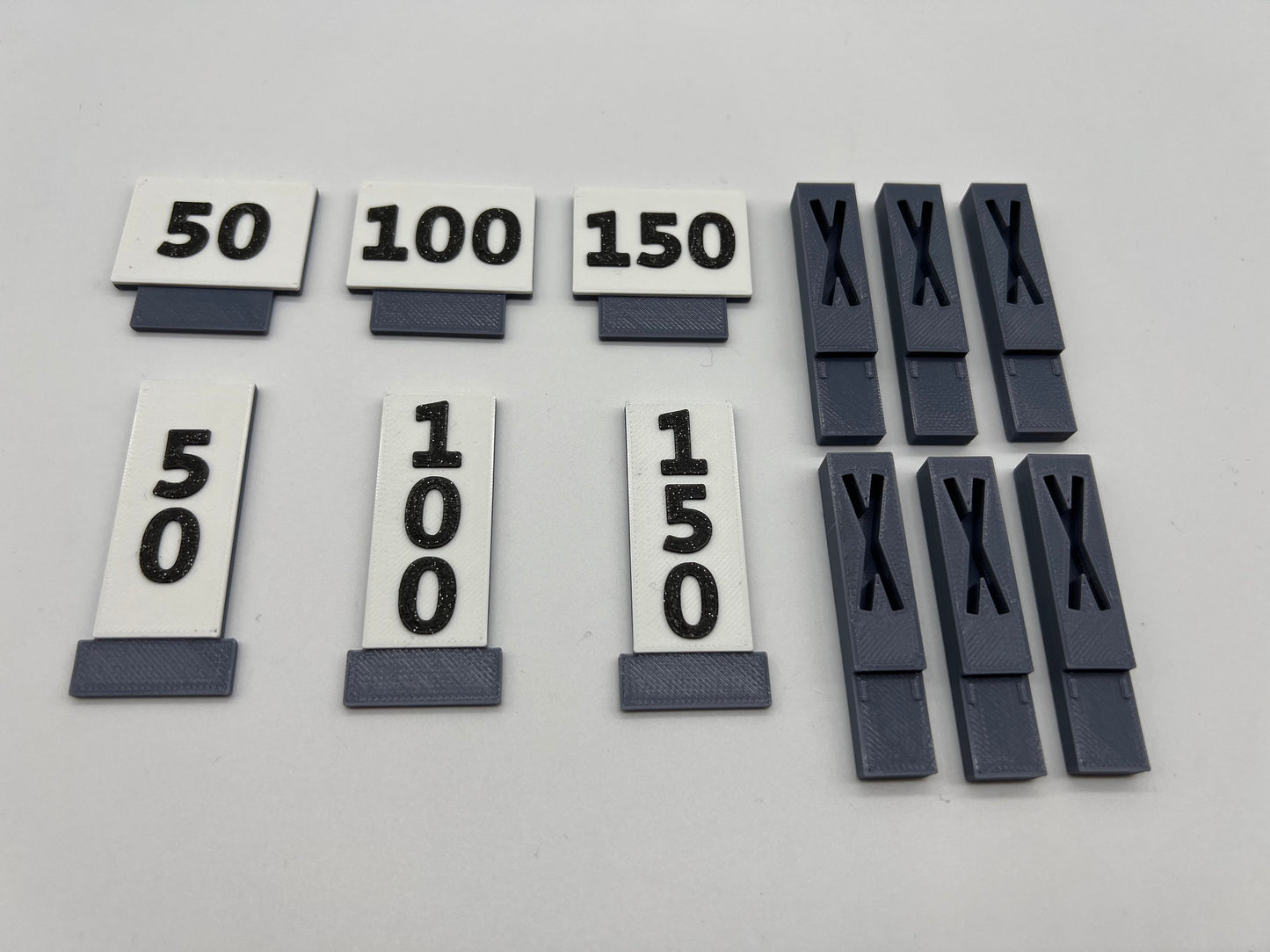 Slotcar Carrera 2x Bremspunkt Schilder Set Rennbahndekoration Slot Car Deko 124 132