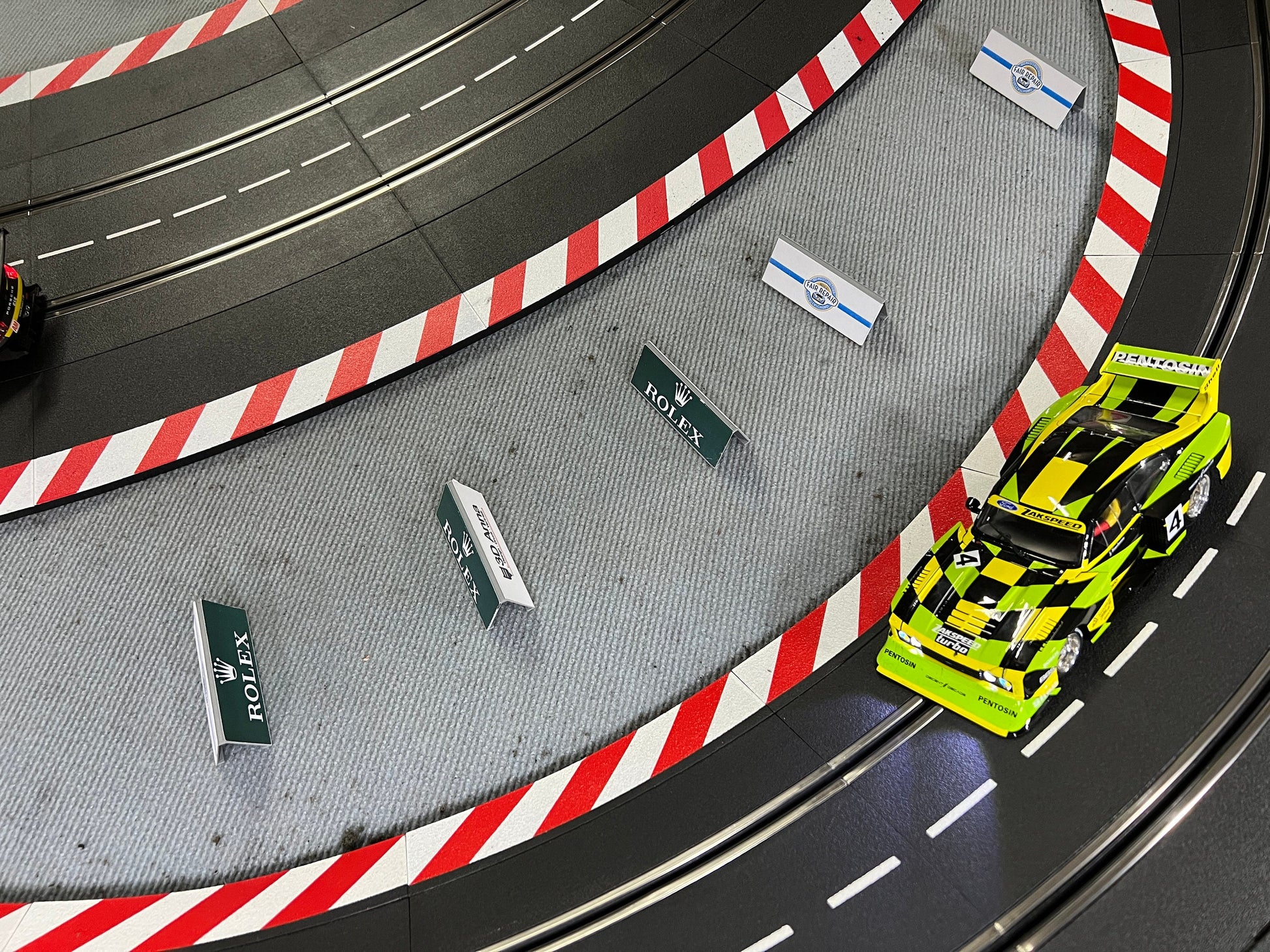 Slotcar Carrera Bandenwerbung Aufsteller 124 132 Rennbahn-Dekoration Bahndeko Schild Slot Car Deko Diorama Werbebock 5x