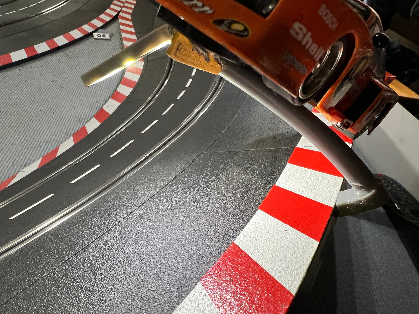 Slotcar Carrera LED Bahnbeleuchtung Flex TPU Flutlicht 5x für Rennbahn-Dekoration Bahndeko Modellbau Slot Car Diorama 124 132