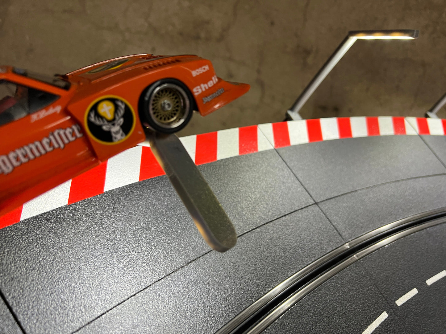 Slotcar Carrera LED Bahnbeleuchtung Flex TPU Flutlicht 5x für Rennbahn-Dekoration Bahndeko Modellbau Slot Car Diorama 124 132