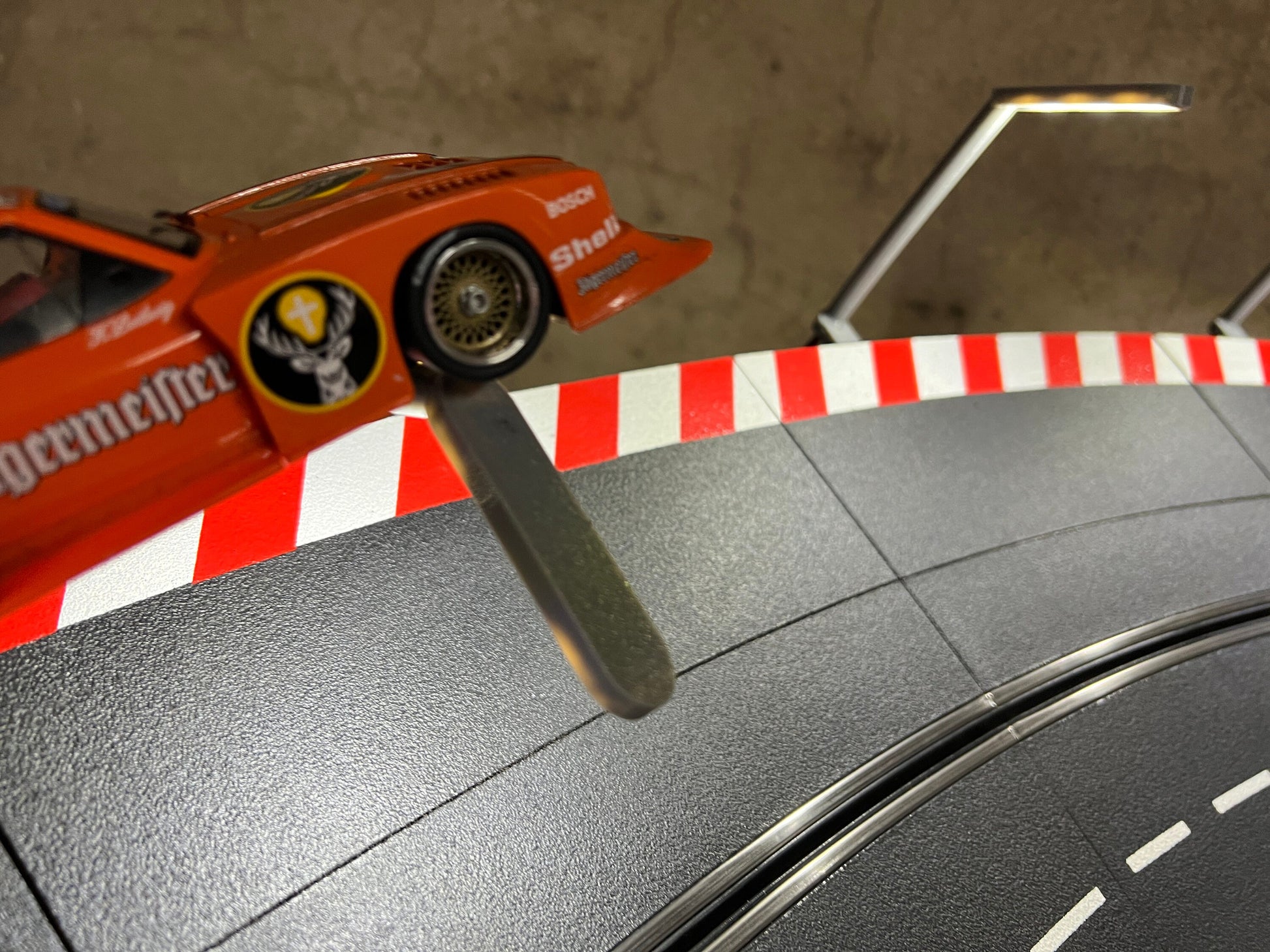 Slotcar Carrera LED Bahnbeleuchtung Flex TPU Flutlicht 5x für Rennbahn-Dekoration Bahndeko Modellbau Slot Car Diorama 124 132